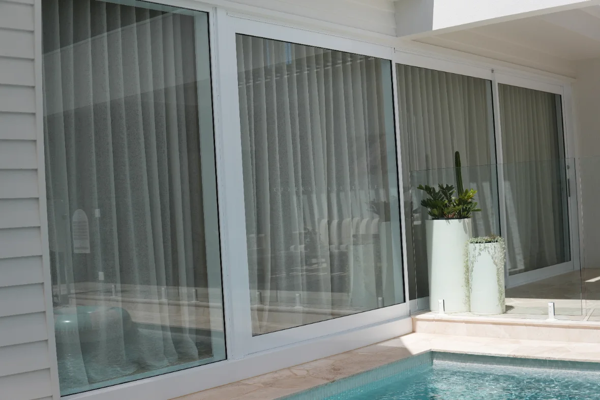 Coated architectural glass balustrade in Perth